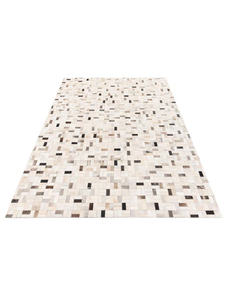 Detail image of 5' 3 x 7' 5 Cowhide Stocks Rug