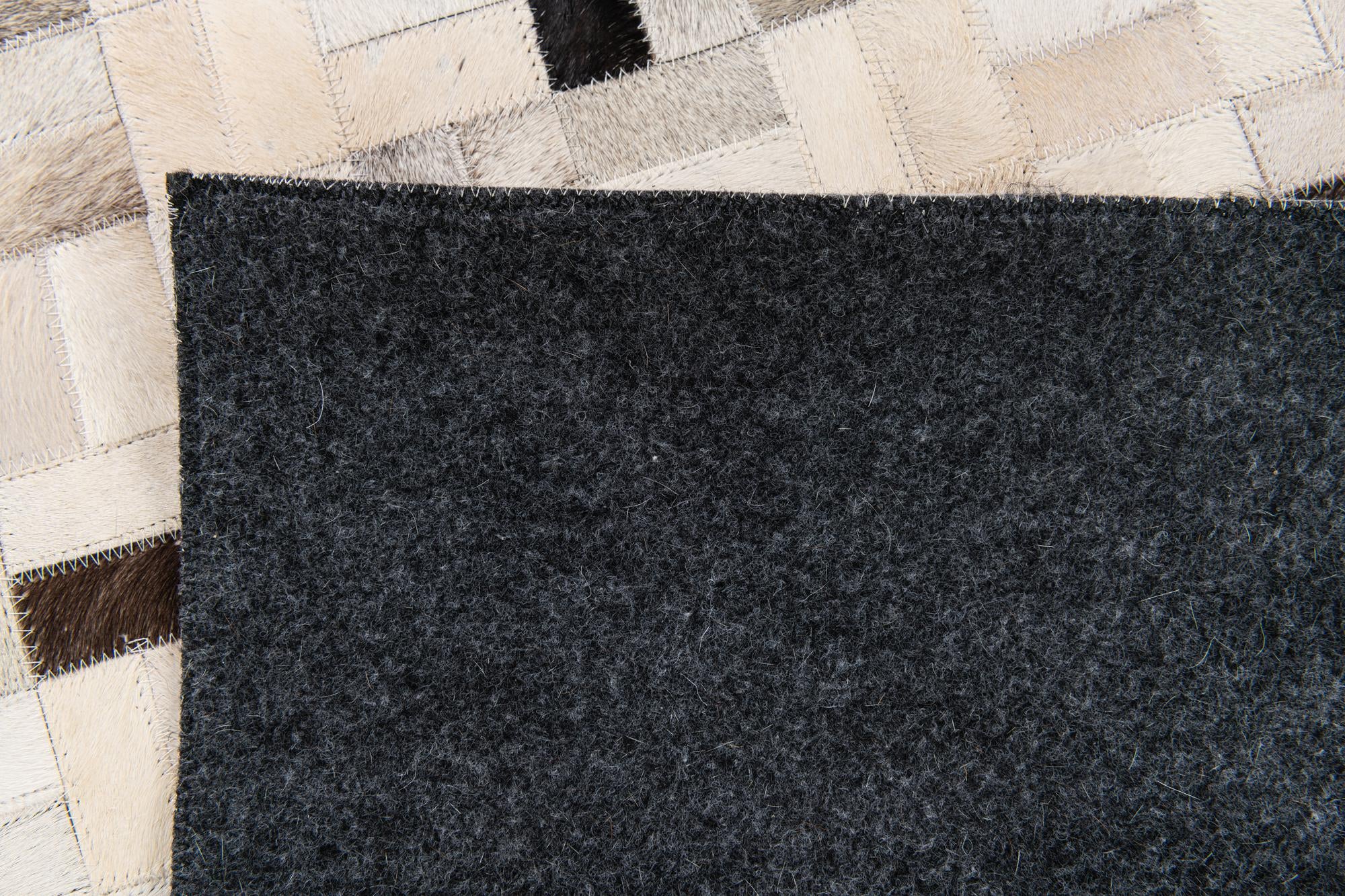 5' 3 x 7' 5 Cowhide Stocks Rug