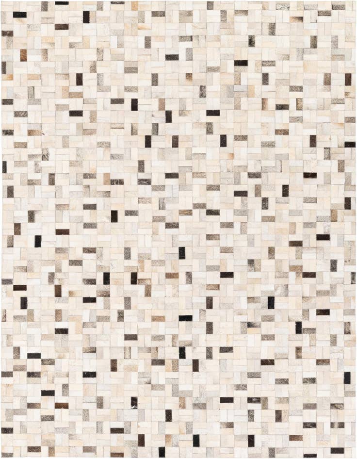 Detail image of 5' 3 x 7' 5 Cowhide Stocks Rug