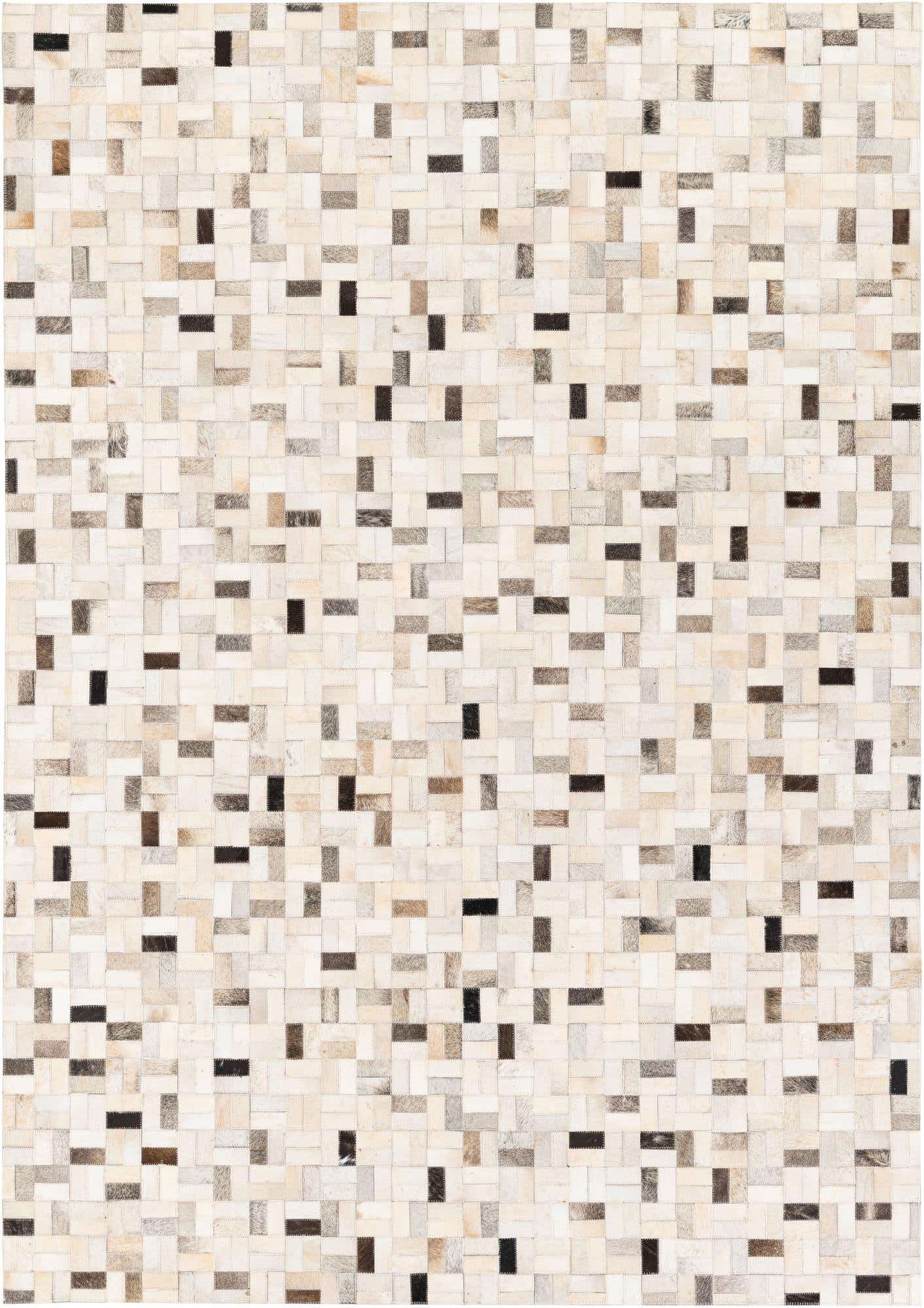 5' 3 x 7' 5 Cowhide Stocks Rug