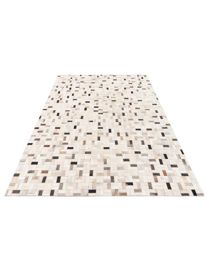 Detail image of 5' 3 x 7' 5 Cowhide Stocks Rug