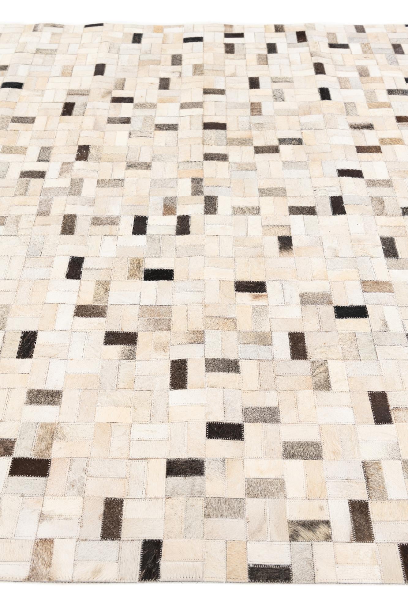 5' 3 x 7' 5 Cowhide Stocks Rug