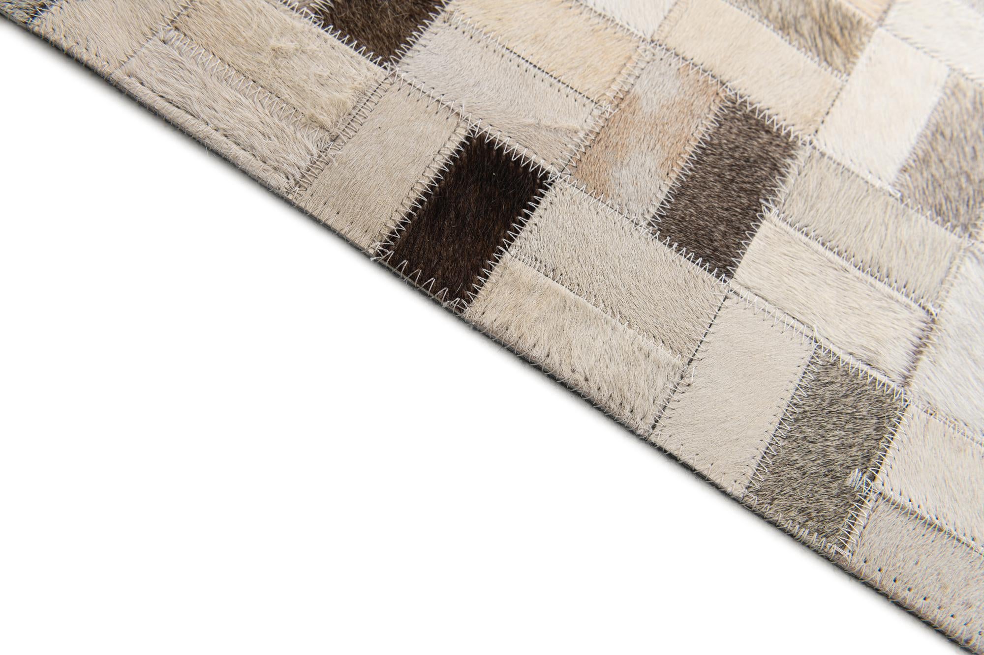 5' 3 x 7' 5 Cowhide Stocks Rug