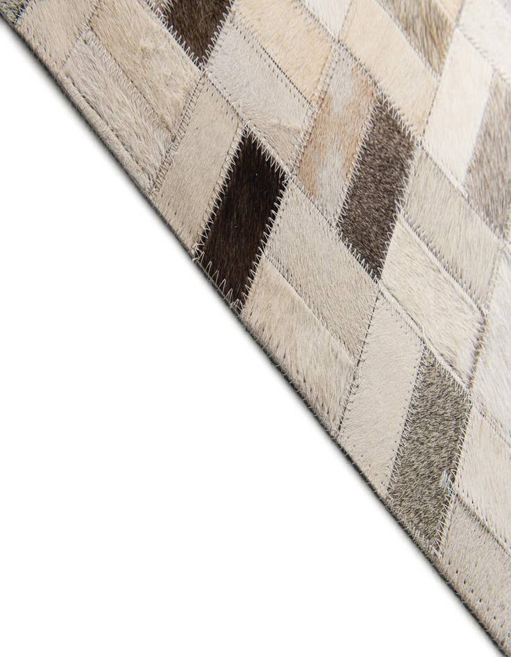 Detail image of 5' 3 x 7' 5 Cowhide Stocks Rug