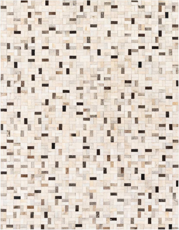 Detail image of 5' 3 x 7' 5 Cowhide Stocks Rug