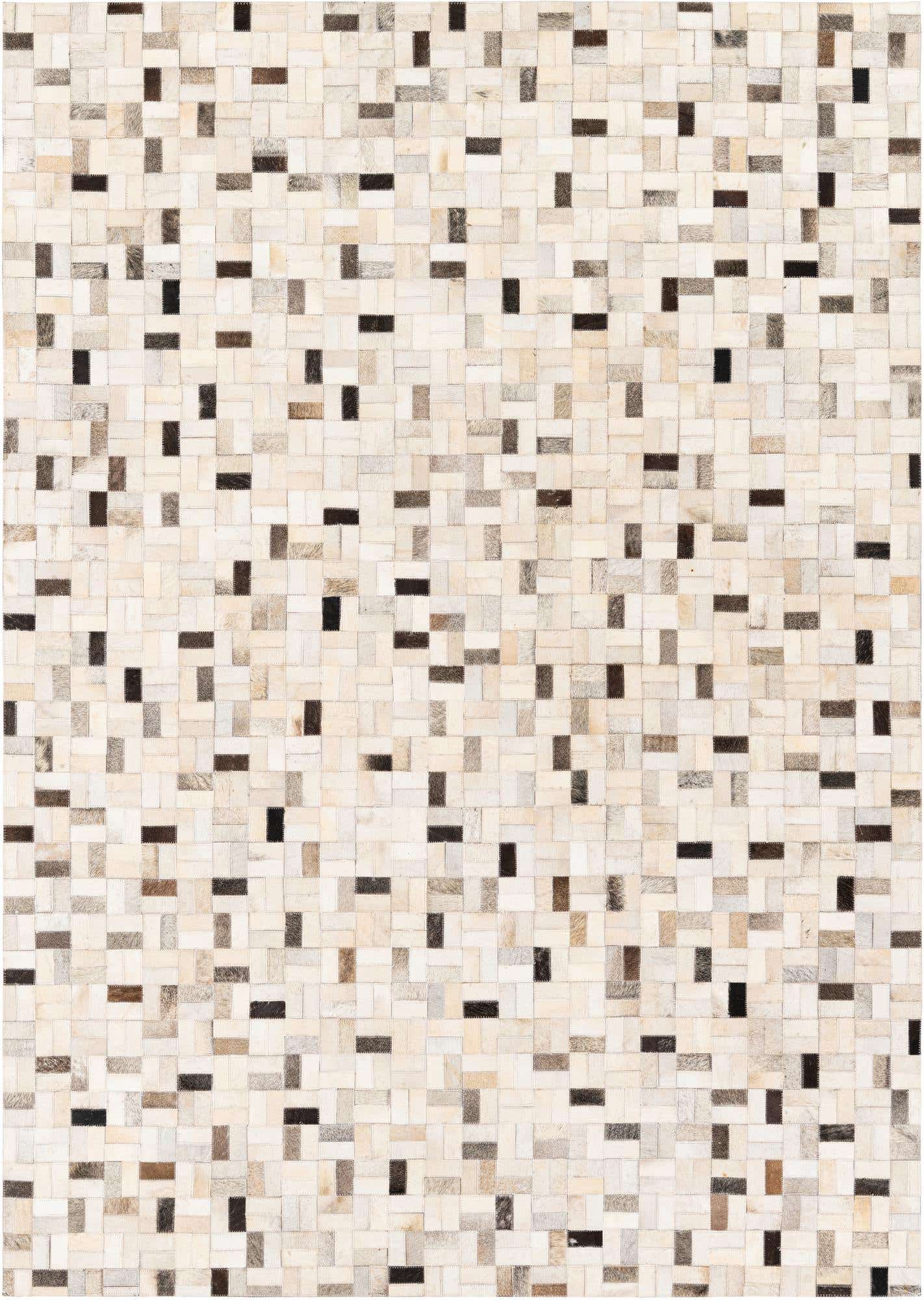 5' 3 x 7' 5 Cowhide Stocks Rug