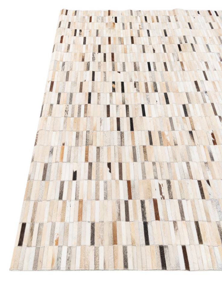 Detail image of 5' 1 x 7' 10 Cowhide Stocks Rug