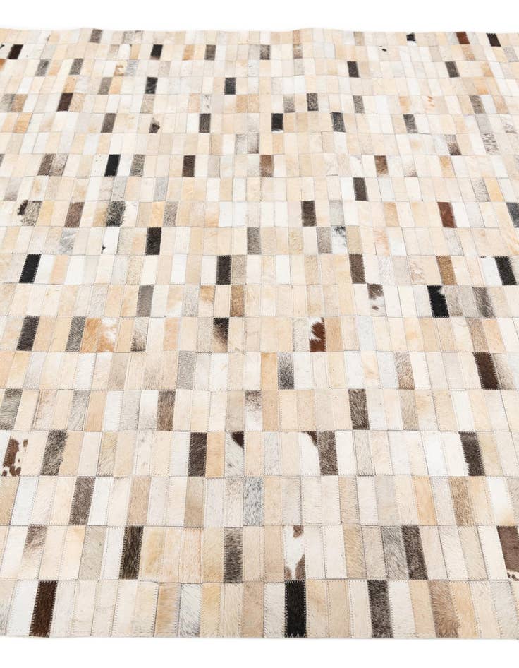 Detail image of 5' 1 x 7' 10 Cowhide Stocks Rug