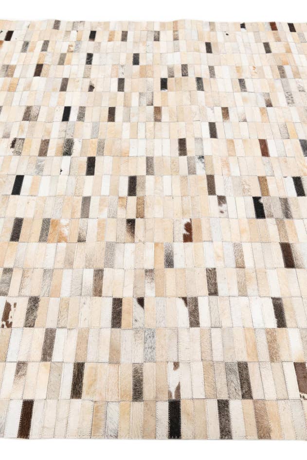 Detail image of 5' 1 x 7' 10 Cowhide Stocks Rug
