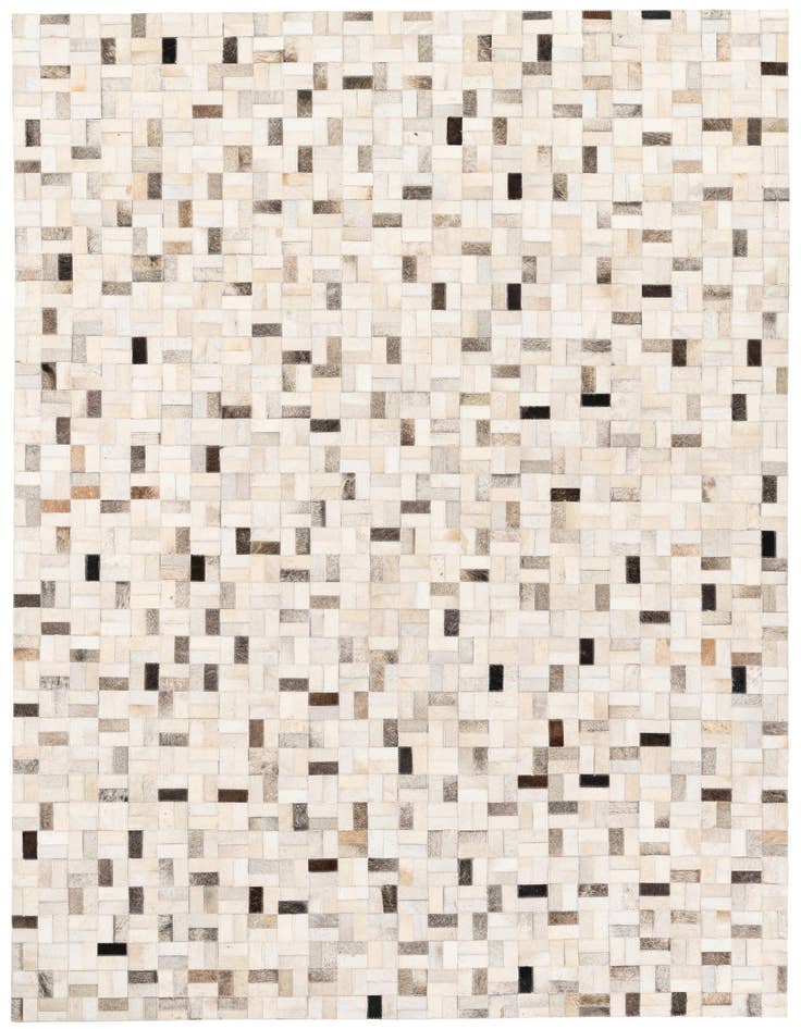 Detail image of 5' 3 x 7' 6 Cowhide Stocks Rug