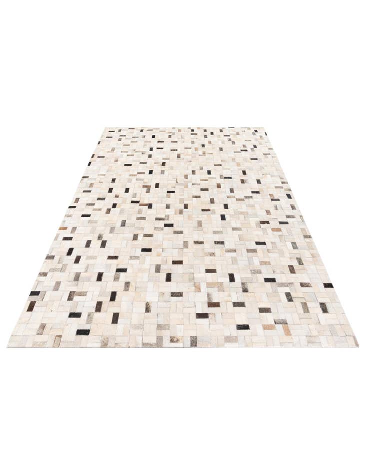 Detail image of 5' 3 x 7' 5 Cowhide Stocks Rug