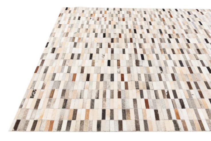 Detail image of 5' 1 x 7' 10 Cowhide Stocks Rug