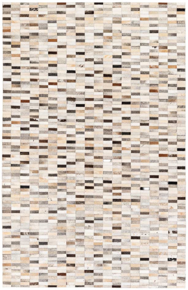 Detail image of 5' 1 x 7' 10 Cowhide Stocks Rug