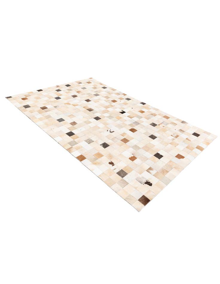 Detail image of 5' 1 x 7' 10 Cowhide Stocks Rug