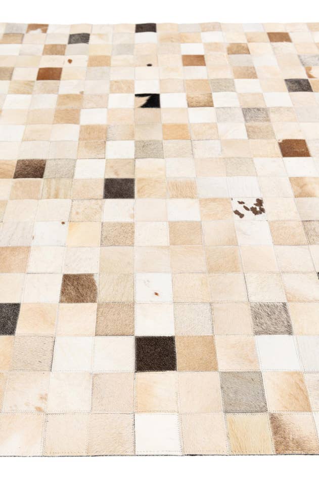 Detail image of 5' 1 x 7' 10 Cowhide Stocks Rug