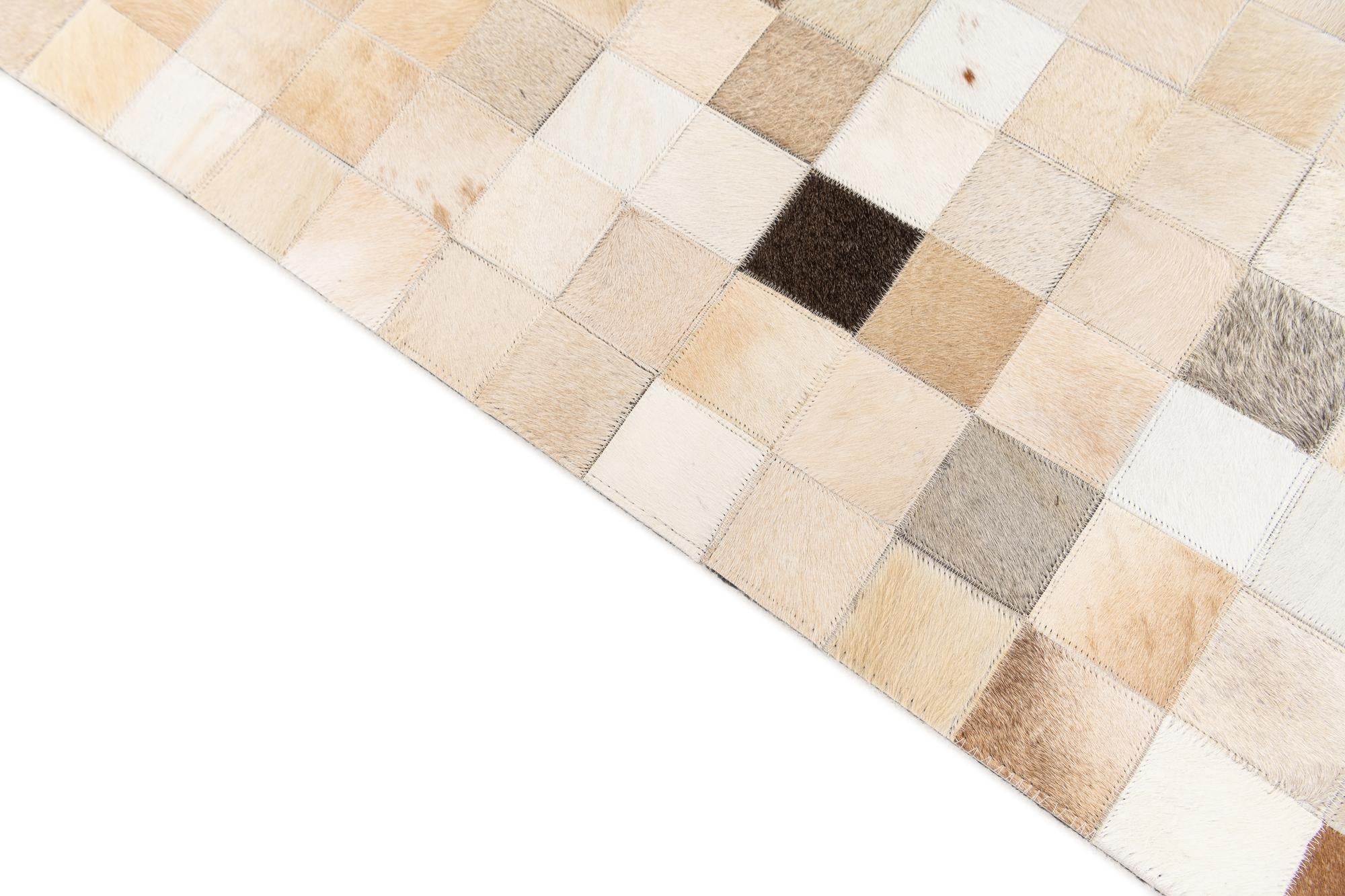 5' 1 x 7' 10 Cowhide Stocks Rug
