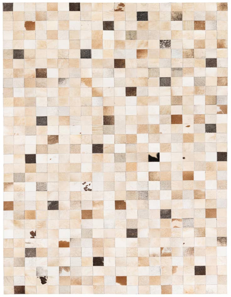 Detail image of 5' 1 x 7' 10 Cowhide Stocks Rug