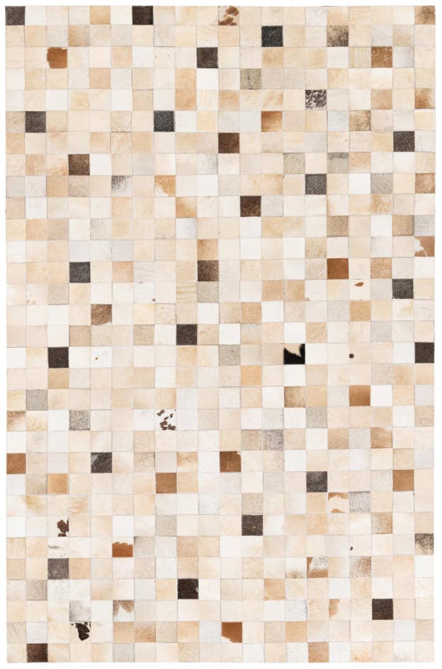 Detail image of 5' 1 x 7' 10 Cowhide Stocks Rug