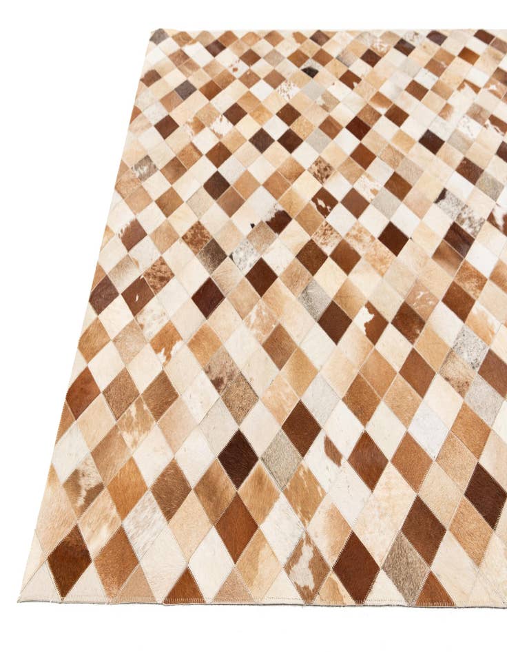 Detail image of 5' 1 x 7' 11 Cowhide Stocks Rug