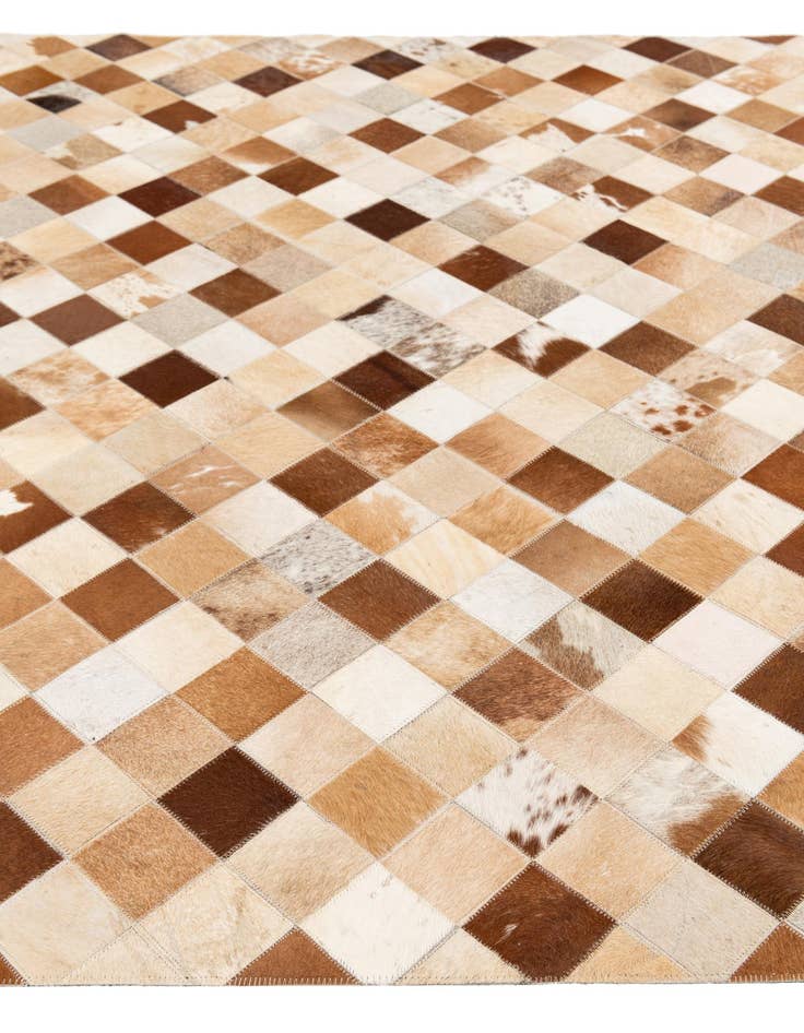 Detail image of 5' 1 x 7' 11 Cowhide Stocks Rug