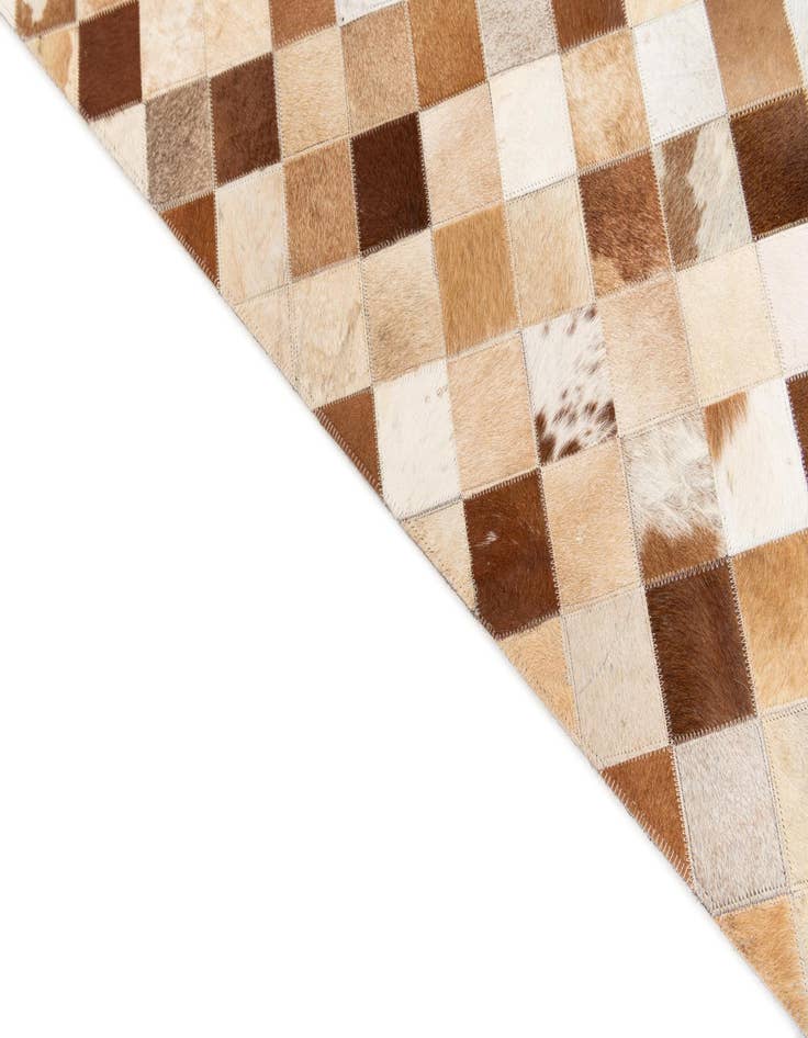Detail image of 5' 1 x 7' 11 Cowhide Stocks Rug