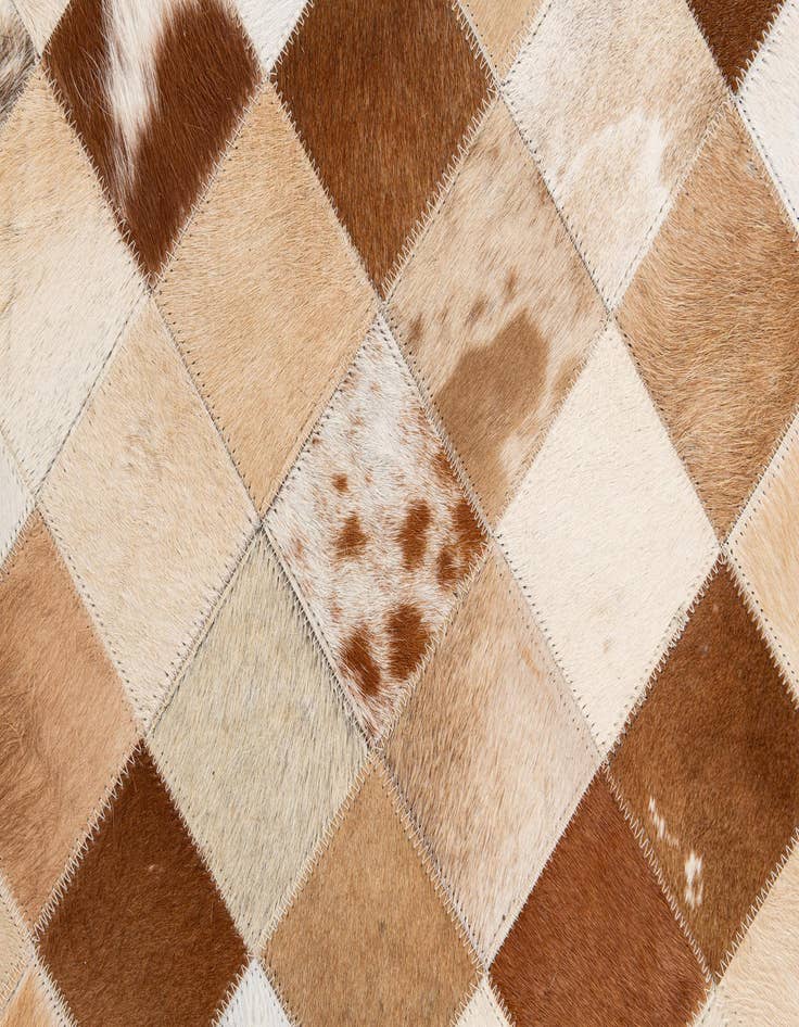 Detail image of 5' 1 x 7' 11 Cowhide Stocks Rug