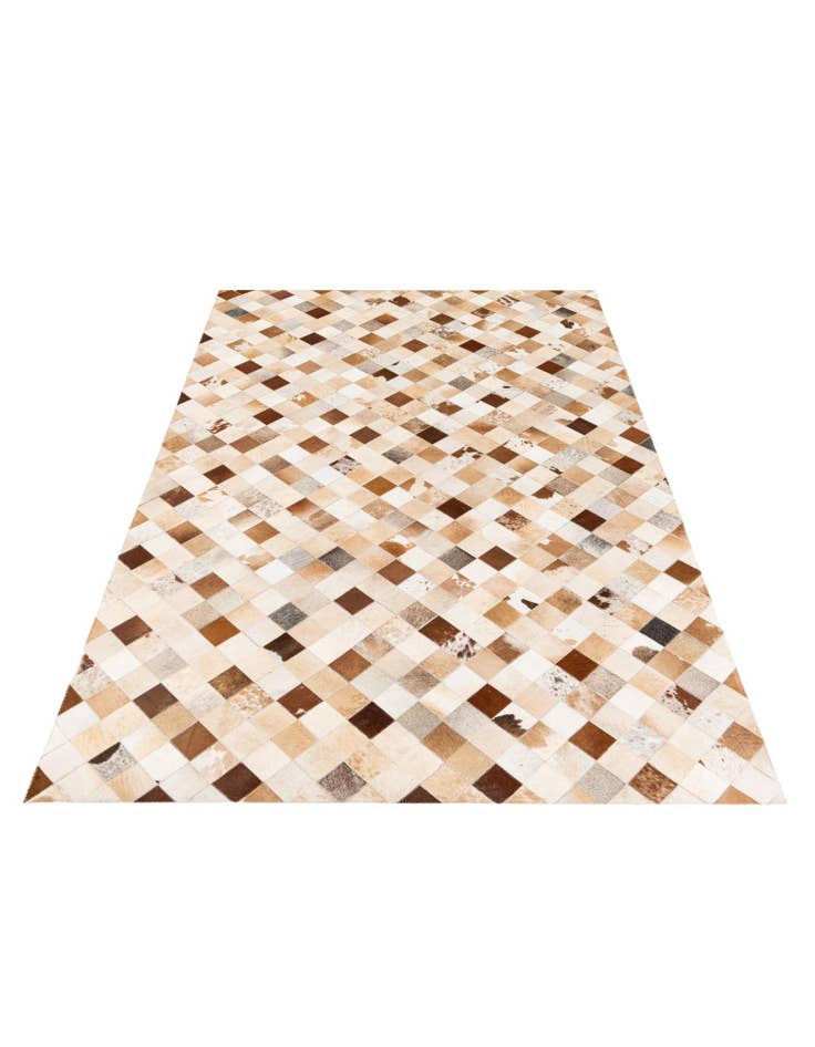 Detail image of 5' 1 x 7' 11 Cowhide Stocks Rug