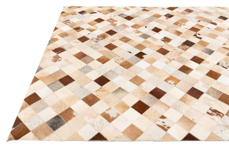 Detail image of 5' 1 x 7' 11 Cowhide Stocks Rug