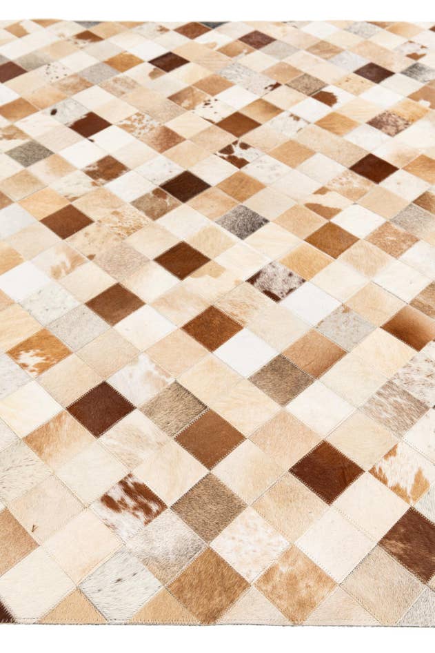 Detail image of 5' 1 x 7' 11 Cowhide Stocks Rug