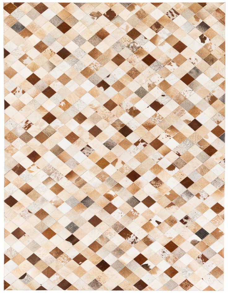 Detail image of 5' 1 x 7' 11 Cowhide Stocks Rug
