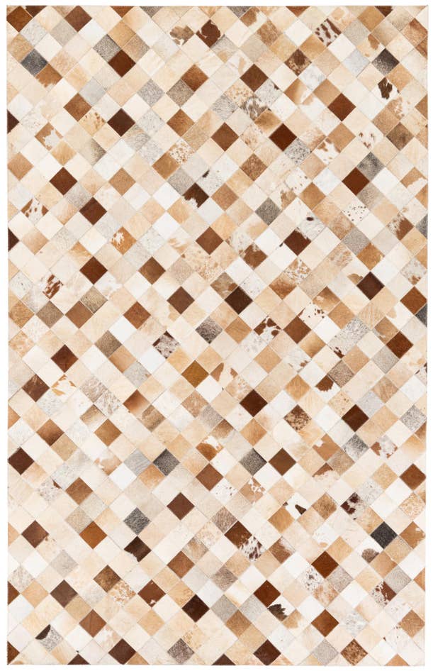 Detail image of 5' 1 x 7' 11 Cowhide Stocks Rug