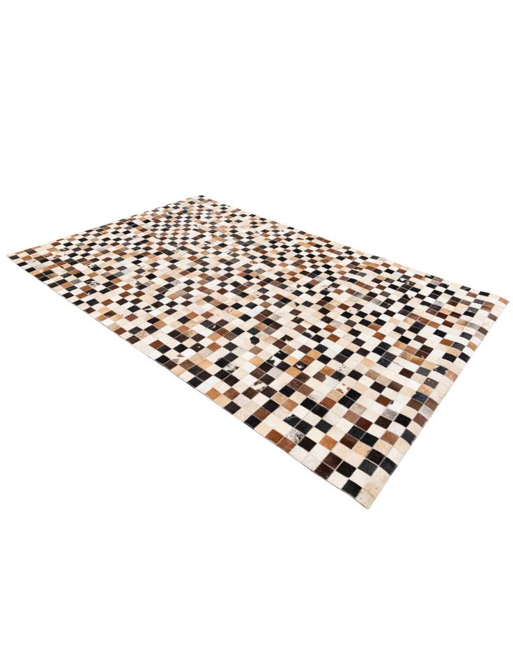 Detail image of 5' x 8' Cowhide Stocks Rug