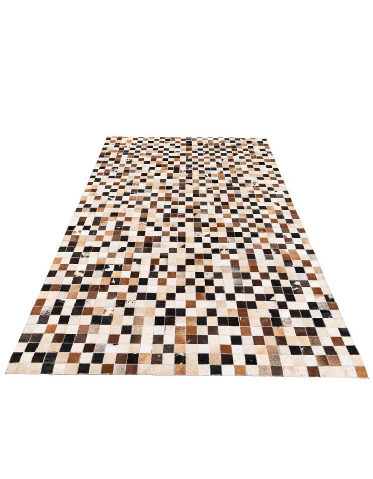 Detail image of 5' x 8' Cowhide Stocks Rug