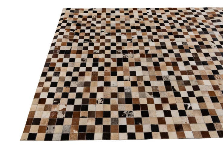 Detail image of 5' x 8' Cowhide Stocks Rug