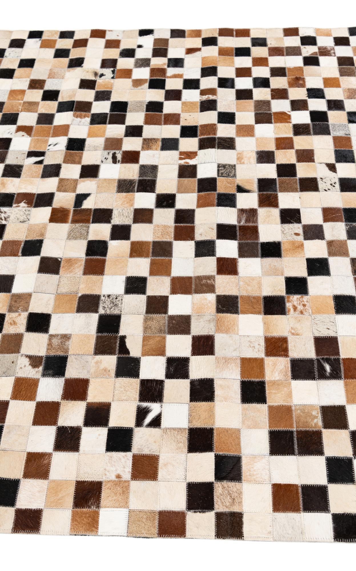 5' x 8' Cowhide Stocks Rug
