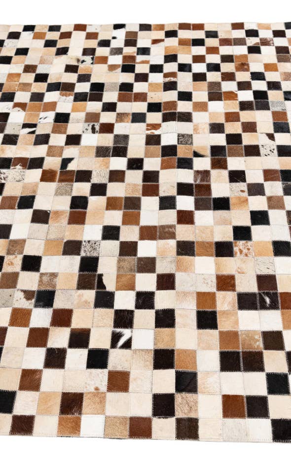 Detail image of 5' x 8' Cowhide Stocks Rug