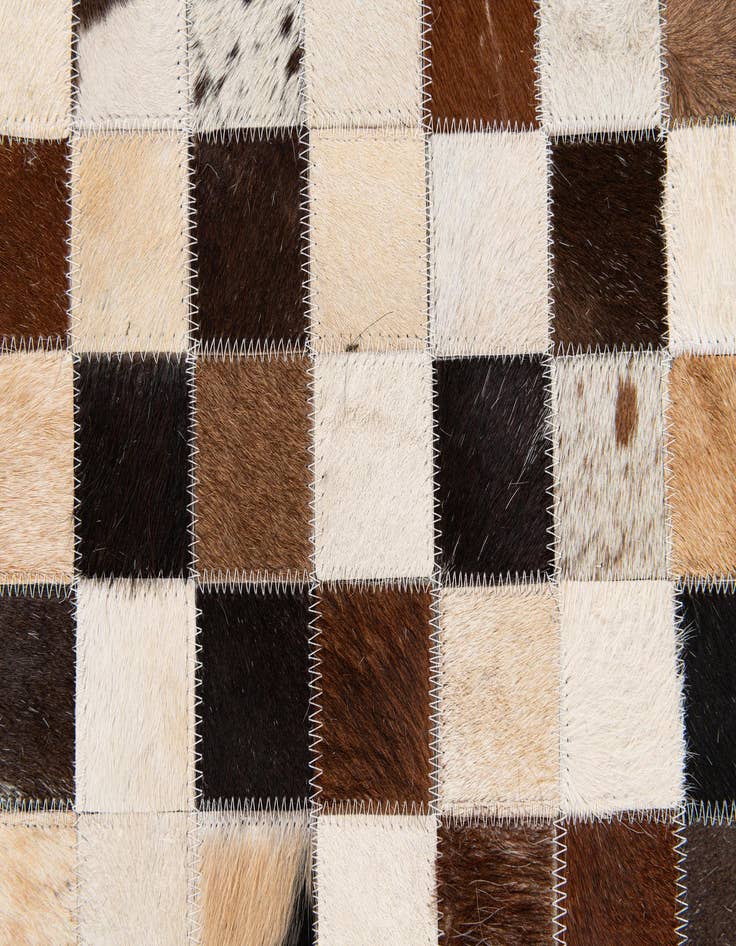 Detail image of 5' x 8' Cowhide Stocks Rug
