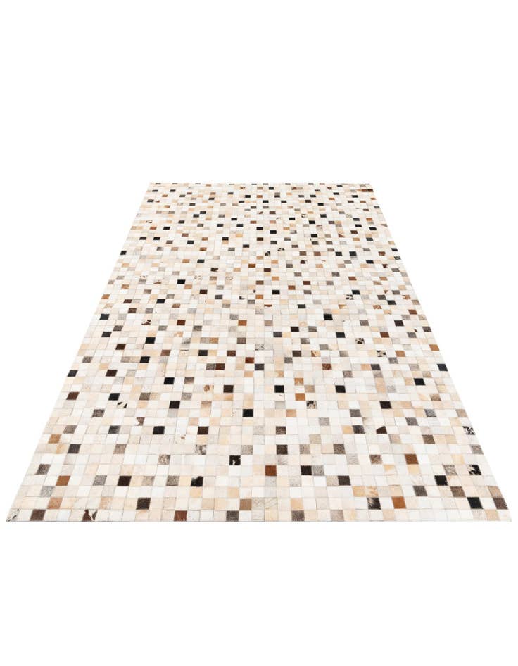 Detail image of 5' x 7' 11 Cowhide Stocks Rug