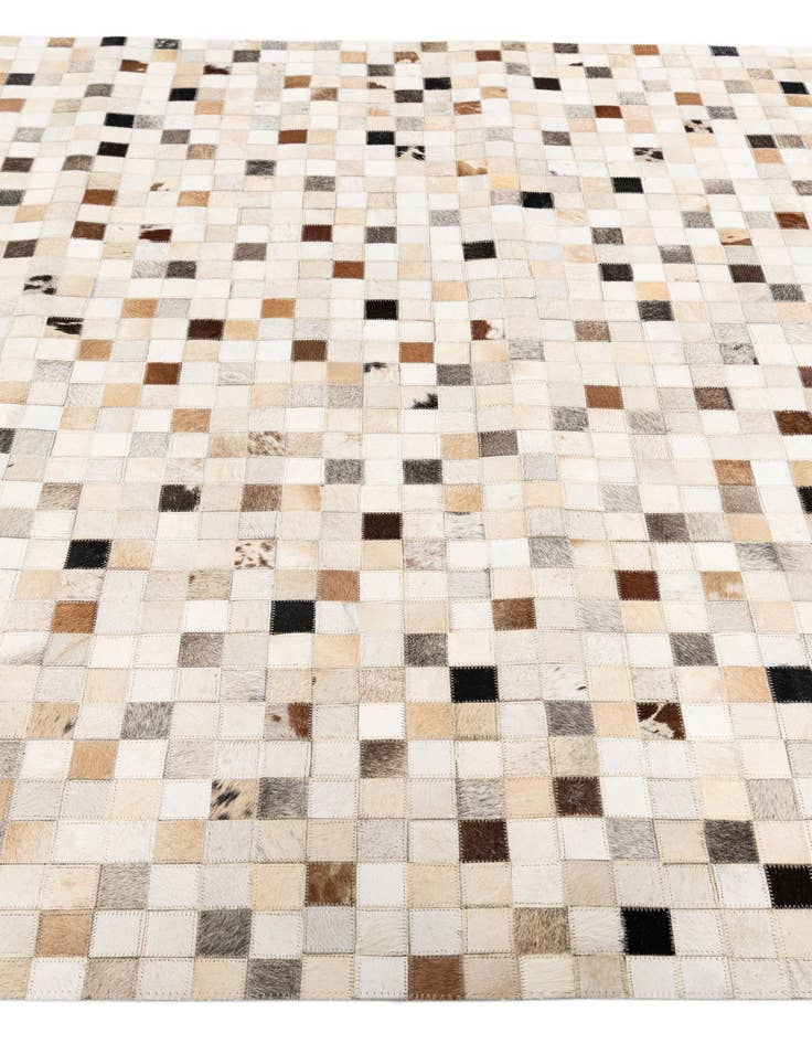 Detail image of 5' x 7' 11 Cowhide Stocks Rug