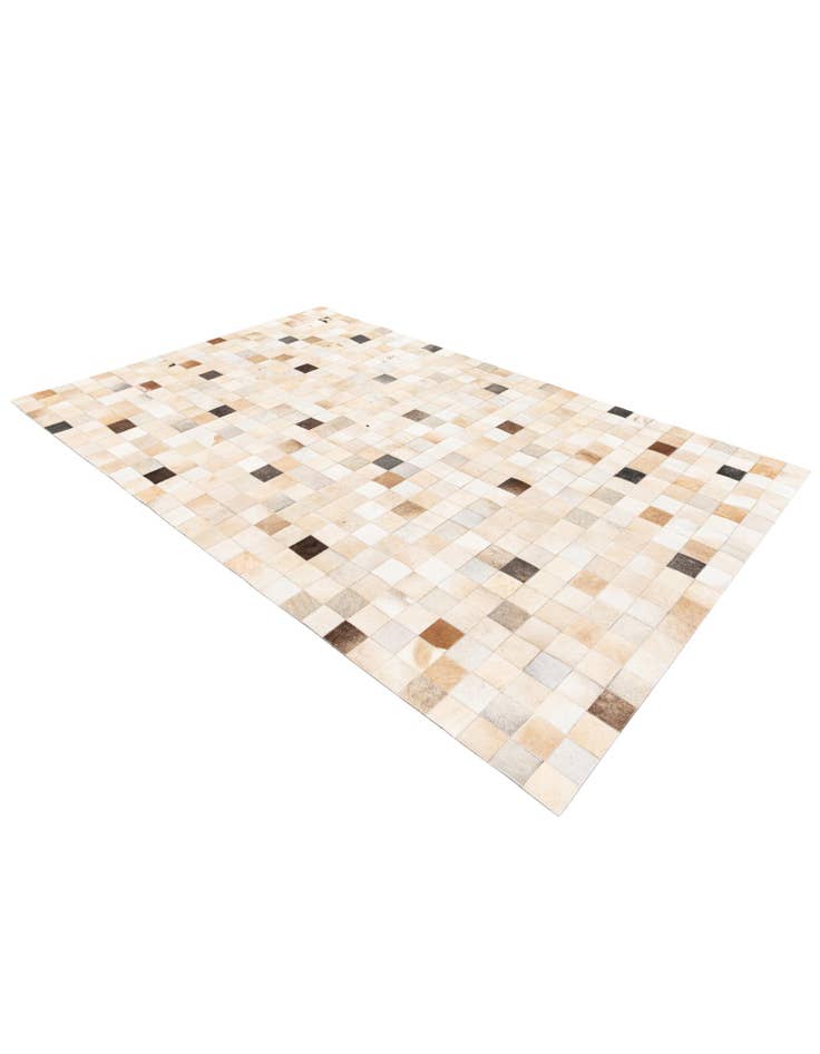 Detail image of 5' 1 x 7' 11 Cowhide Stocks Rug