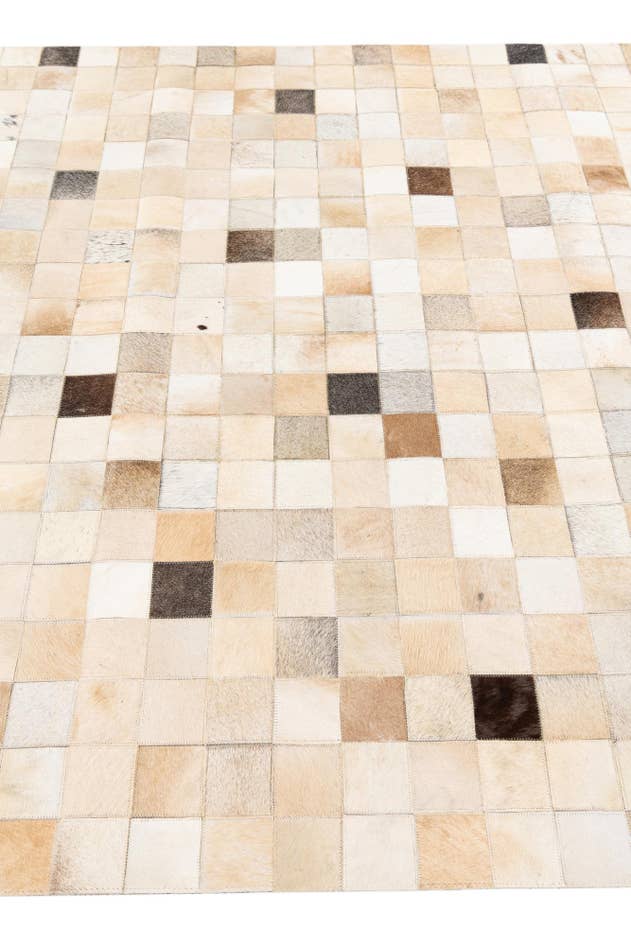 Detail image of 5' 1 x 7' 11 Cowhide Stocks Rug