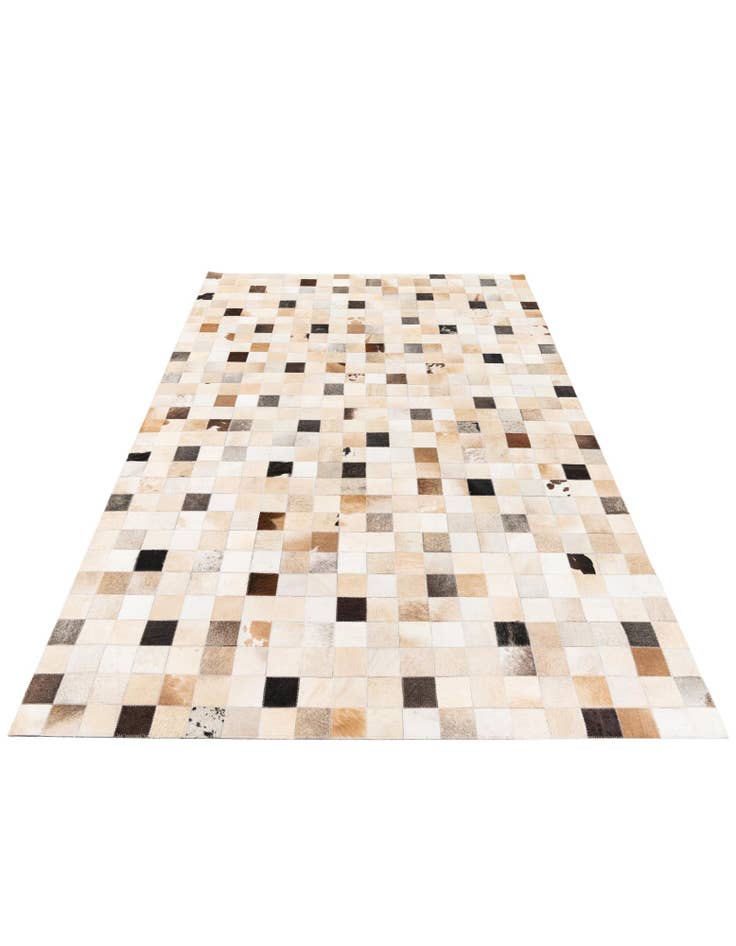 Detail image of 5' 1 x 7' 10 Cowhide Stocks Rug
