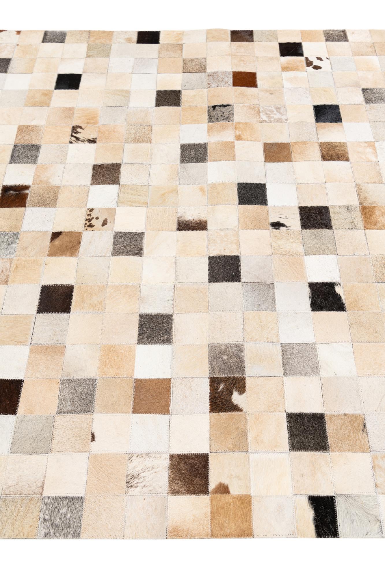 5' 1 x 7' 10 Cowhide Stocks Rug