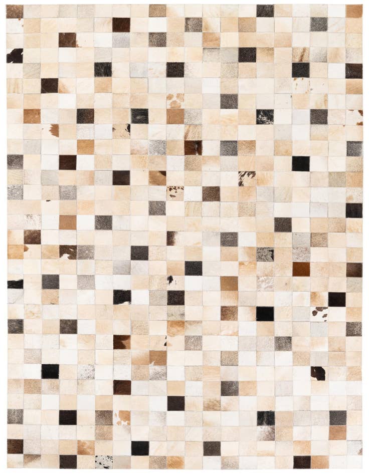 Detail image of 5' 1 x 7' 10 Cowhide Stocks Rug