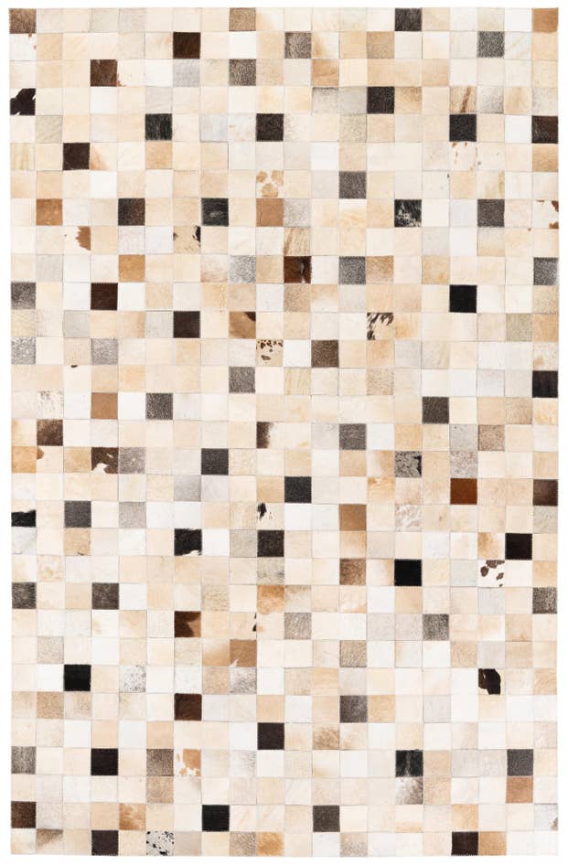 Detail image of 5' 1 x 7' 10 Cowhide Stocks Rug