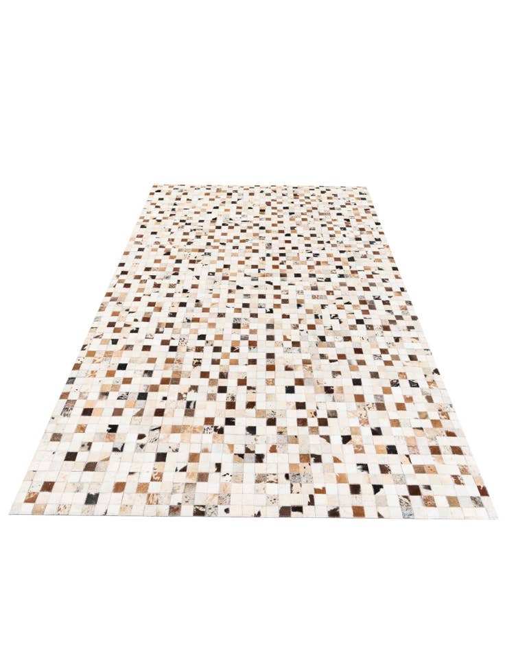 Detail image of 5' x 7' 11 Cowhide Stocks Rug