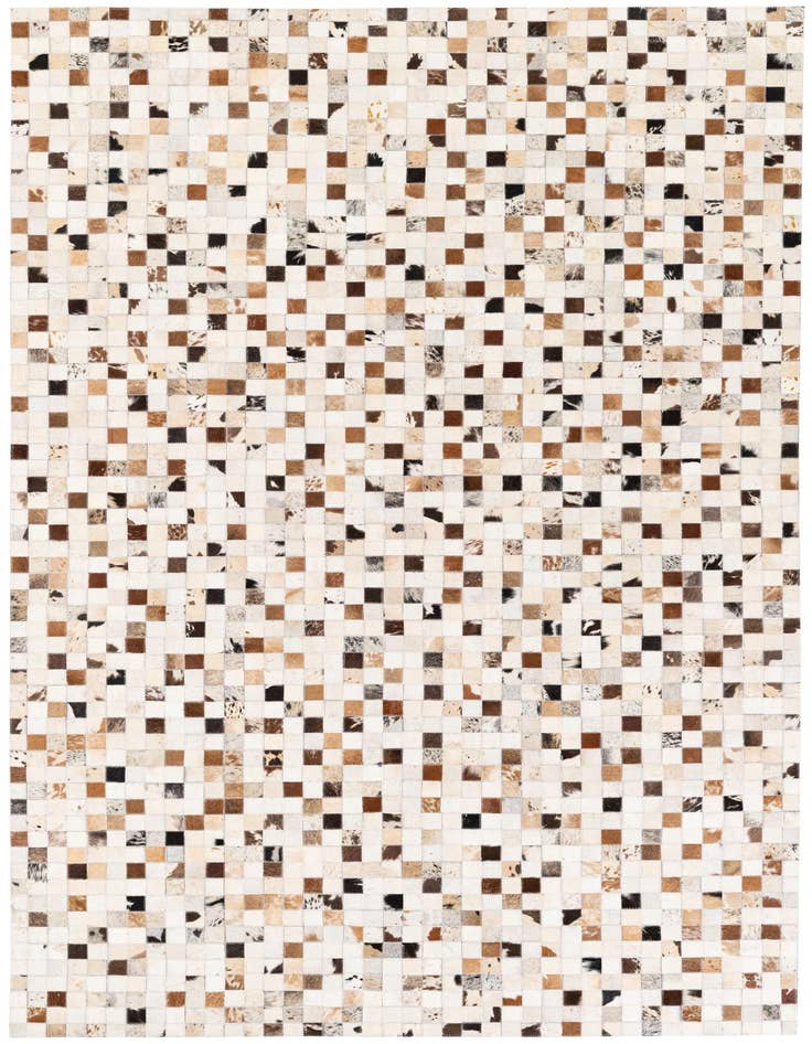 Detail image of 5' x 7' 11 Cowhide Stocks Rug