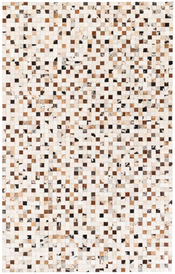 Detail image of 5' x 7' 11 Cowhide Stocks Rug
