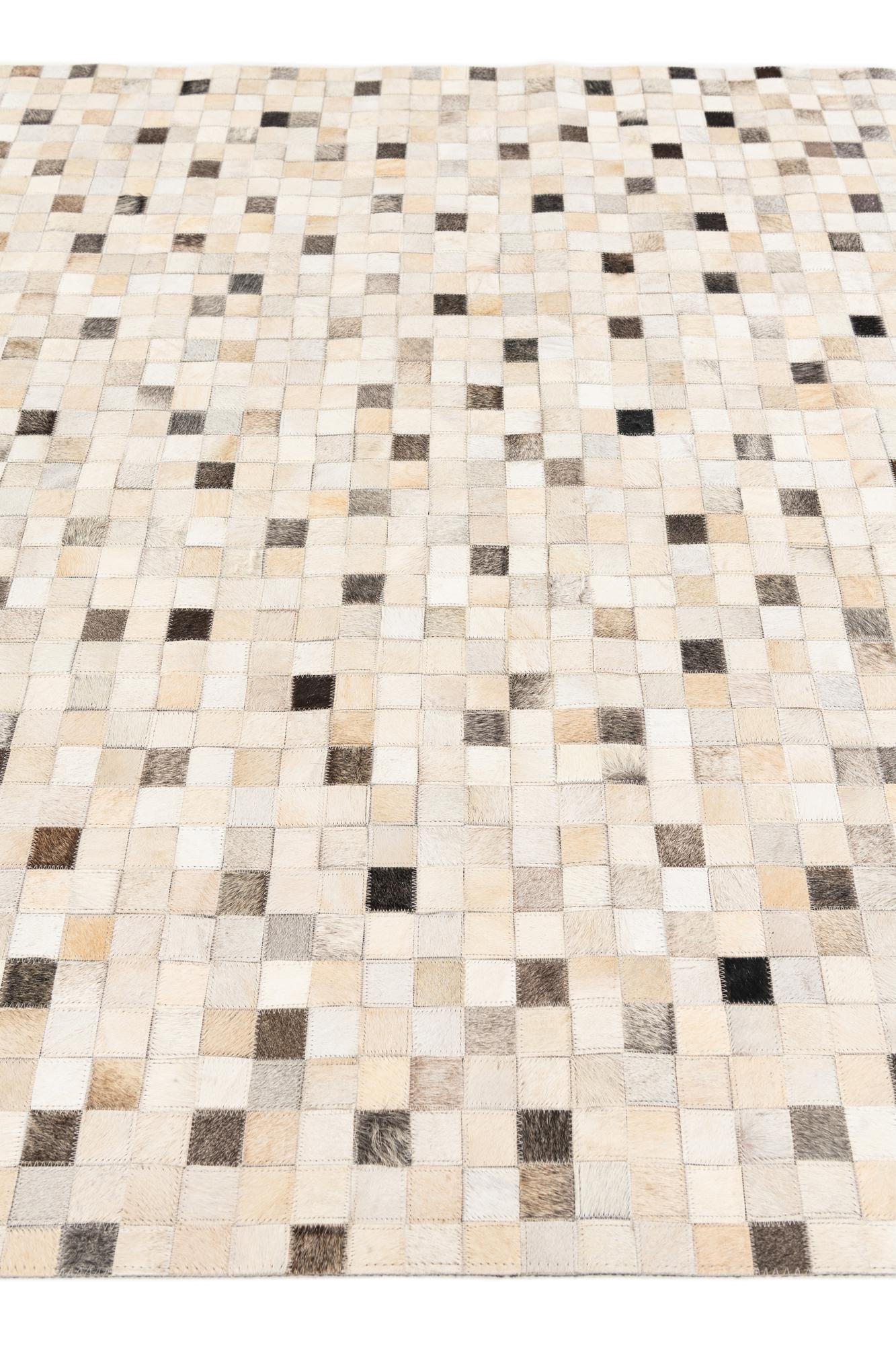 5' x 7' 11 Cowhide Stocks Rug