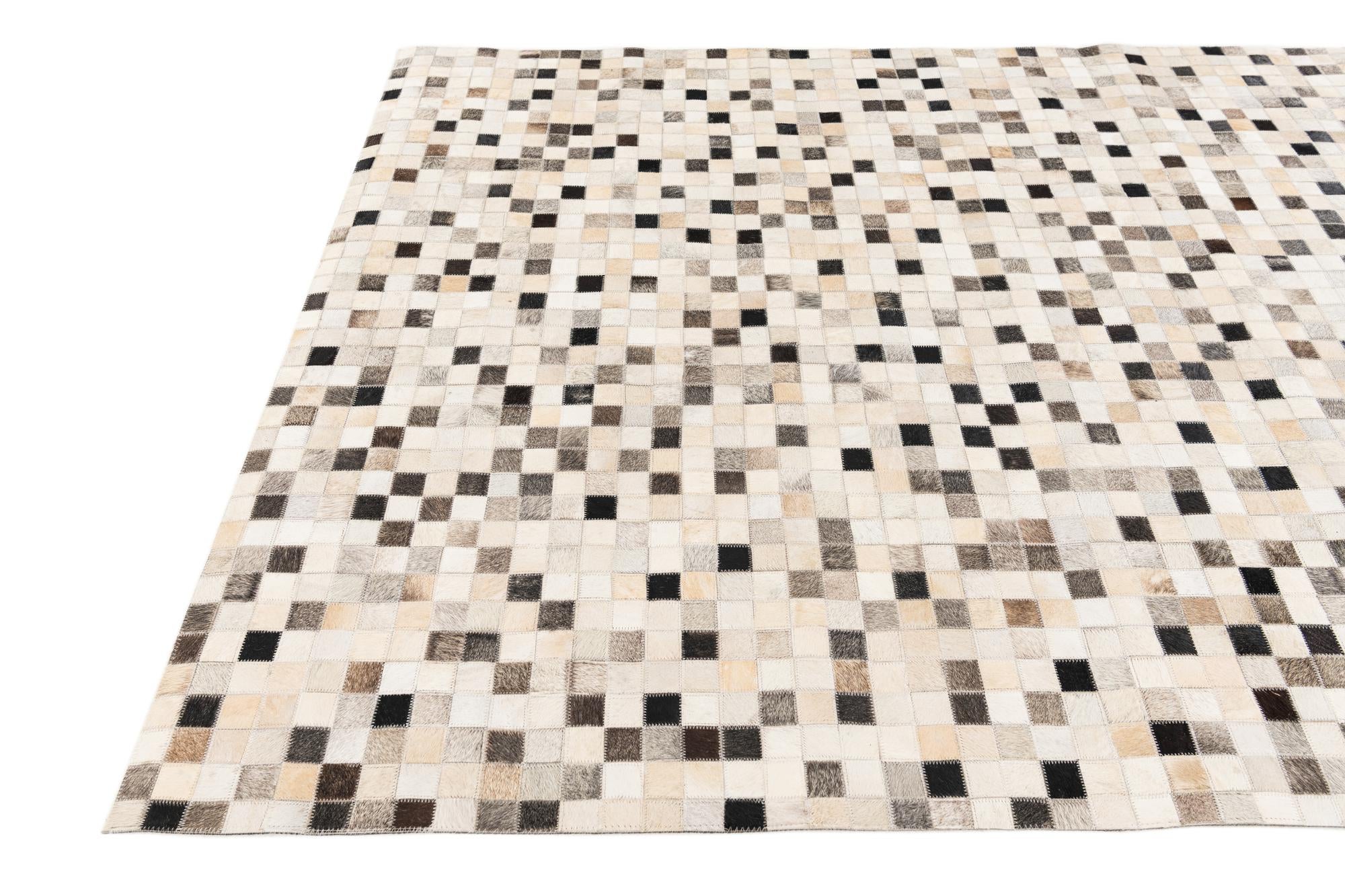 5' 1 x 7' 11 Cowhide Stocks Rug